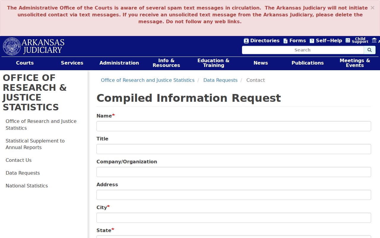 Dallas County civil docket compiled information request form