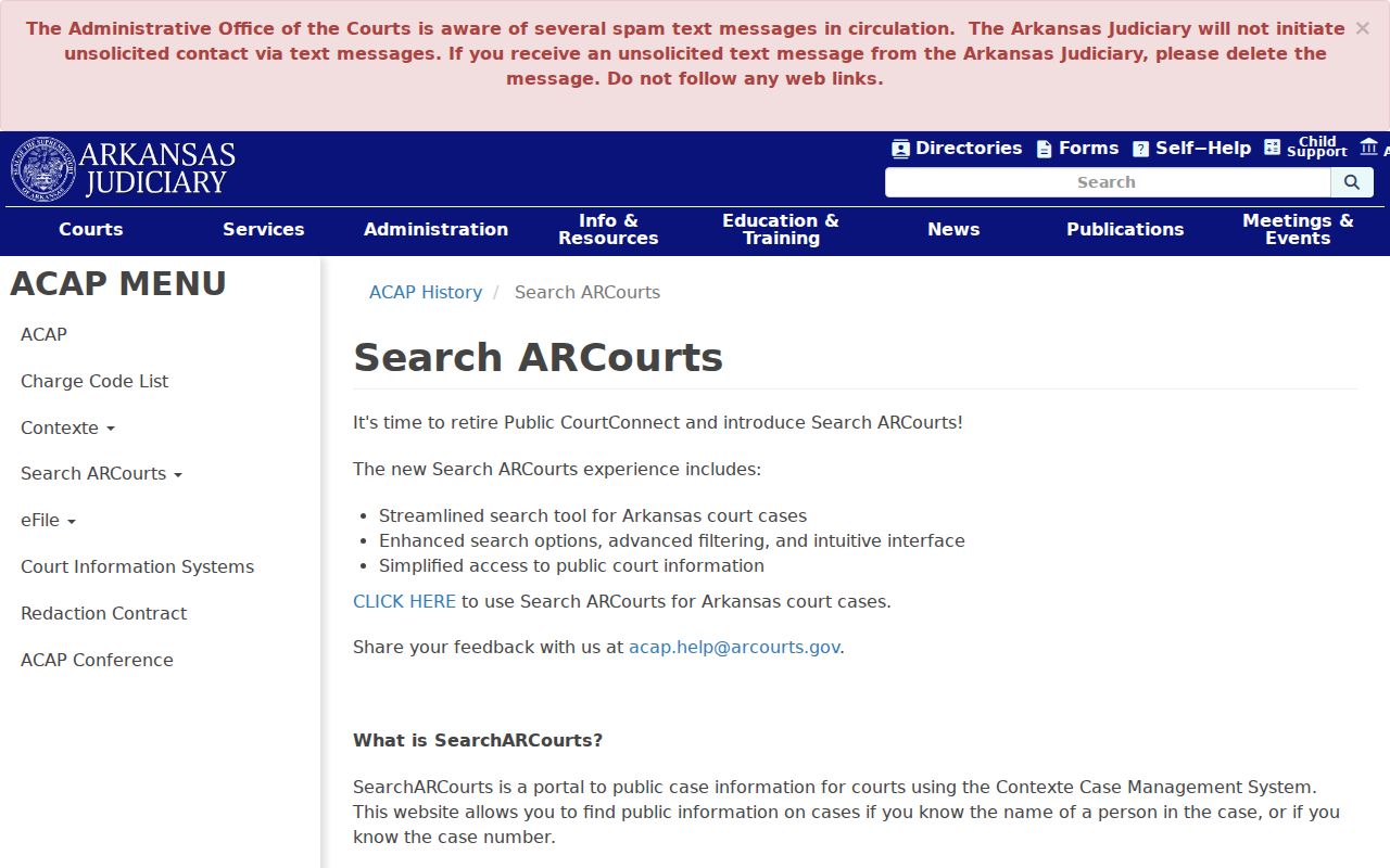 Dallas County court docket Search ARCourts coverage details